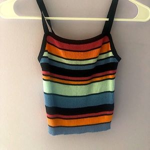 noodle sleeve crop top